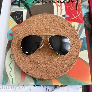 Ray-Ban Vintage B&L Pilot Aviator 58/14mm Gold Frame Sunglasses